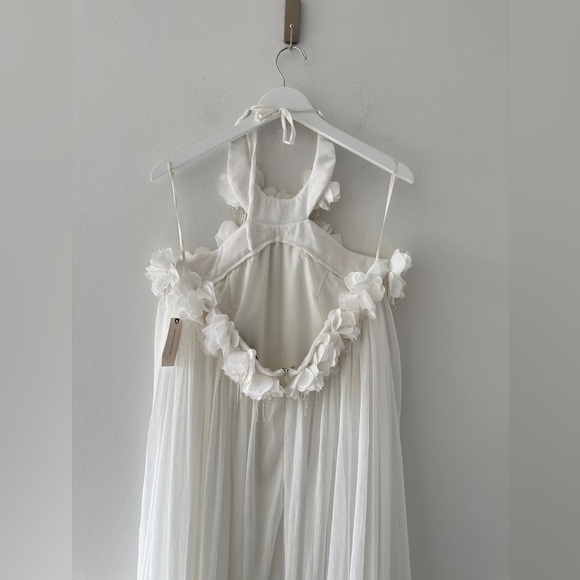 PATBO NWT Maia 3D Floral Hand Embroidered White Wedding Gown 12 - Picture 14 of 16